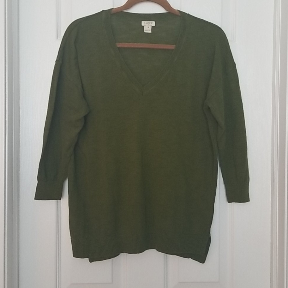 J.Crew sweater, size M, Green